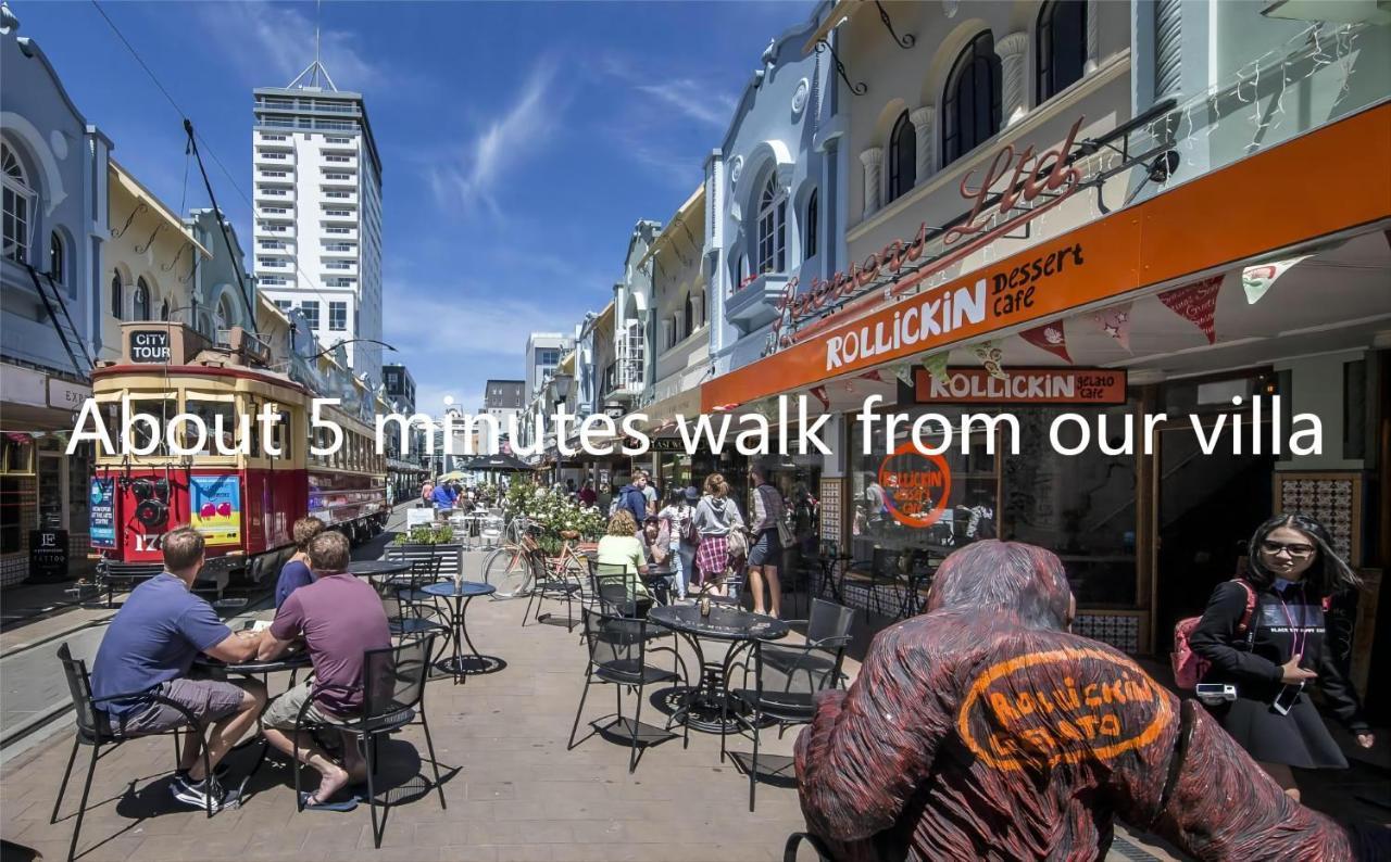 City Centre Superior Villa 3 Large Double Bedrooms ไครสต์เชิร์ช ภายนอก รูปภาพ